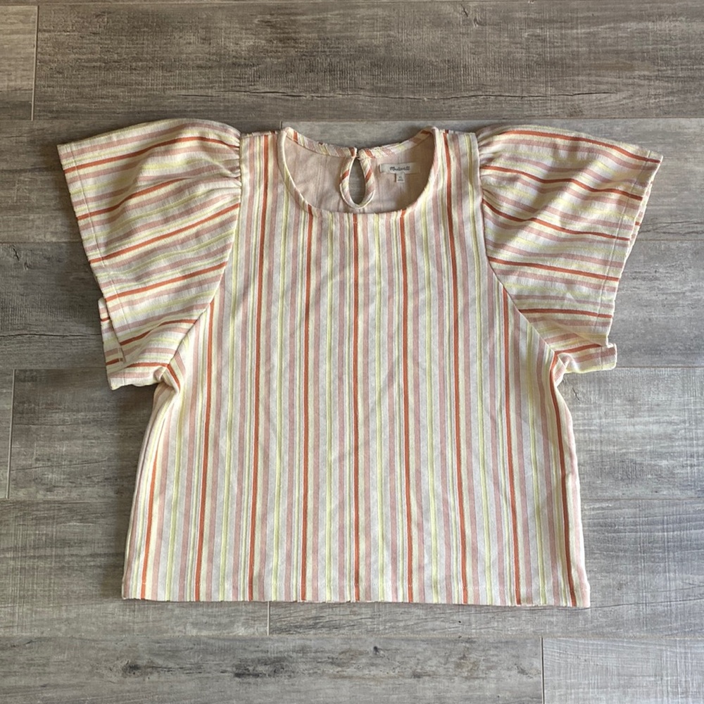 Madewell flowy striped blouse.  Size XL and great condition.